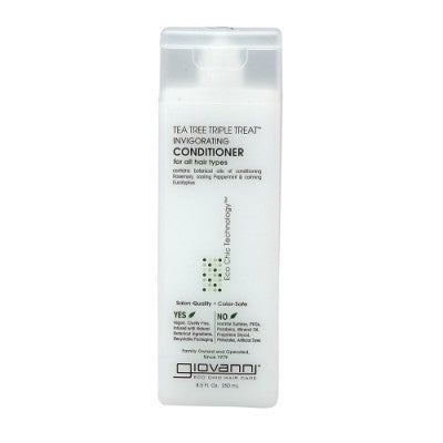 جيوفاني - بلسم بشجرة الشاي لجميع انواع الشعر - 250 مل - بلسم للشعر - توب جيت