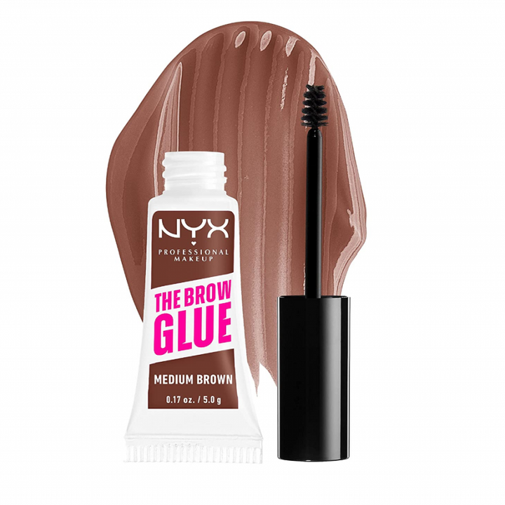 ماسكارا حواجب نكس - NYX ماسكارا حواجب بني متوسط لتحديد وثبات طبيعي يدوم طوال اليوم