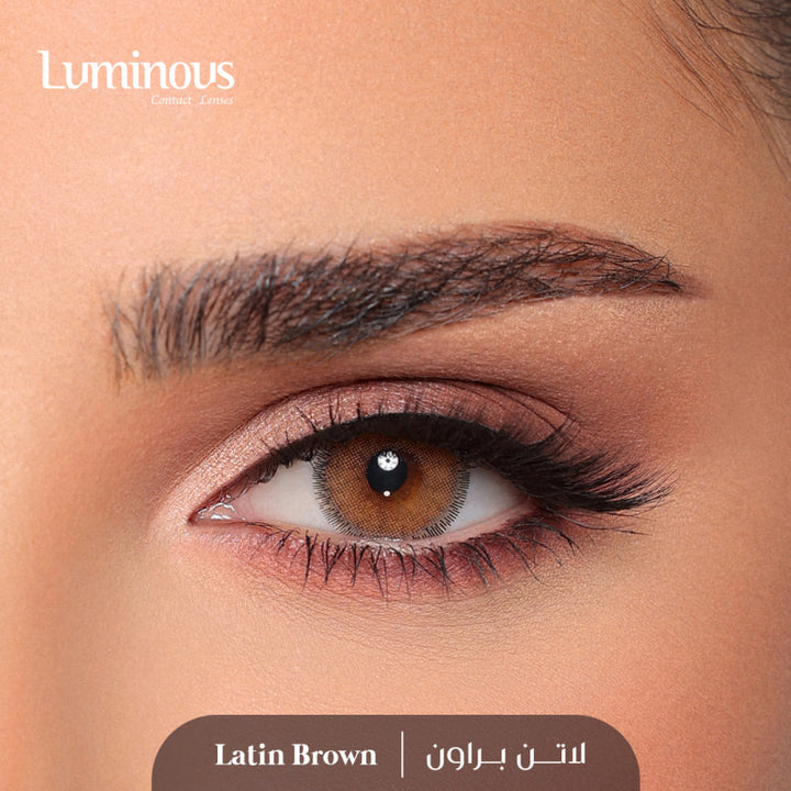 عدسات لومينوس لون Brown - طبيعية ومريحة وآمنة للعيون الحساسة - توب جيت