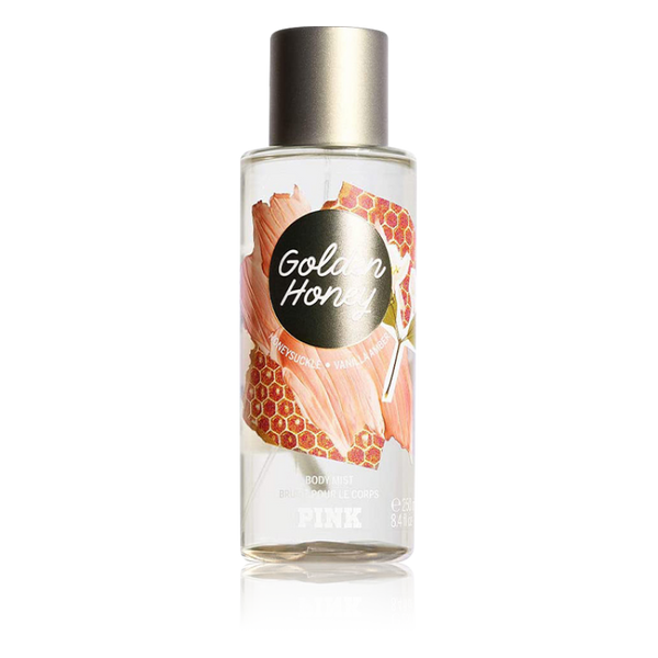 معطر للجسم فيكتوريا سيكريت بينك جولدن هوني - معطر شعر وجسم - بودي ميست (نسائي) 250مل - متوفر على توب جيت