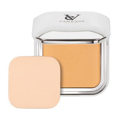 فانيسا  بودرة وجه مضغوطة 03 بودرة وجه لتثبيت المكياج ولمسة نهائية مطفية