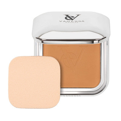 فانيسا  بودرة وجه مضغوطة 04 بودرة وجه لتثبيت المكياج ولمسة نهائية مطفية