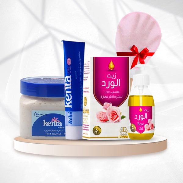 باقة اللمسة الوردية من كينتا -تفتيح وترطيب عميق