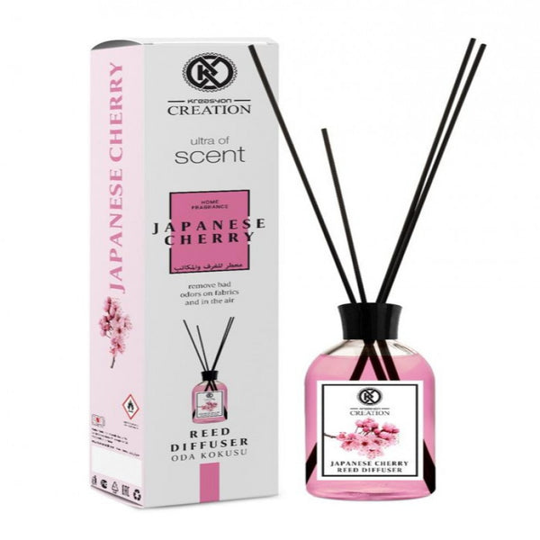معطر الجو كريسيون كرياشن - معطر منزلي ومكاتب برائحة الكرز الياباني 115 مل برائحة منعشة ومثالية للمنزل والسيارة