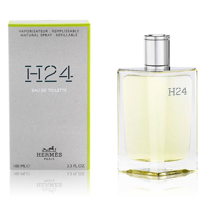 عطر Hermès H24 أو دي تواليت رجالي 100 مل – عطر عصري منعش بزجاجة قابلة لإعادة التعبئة
