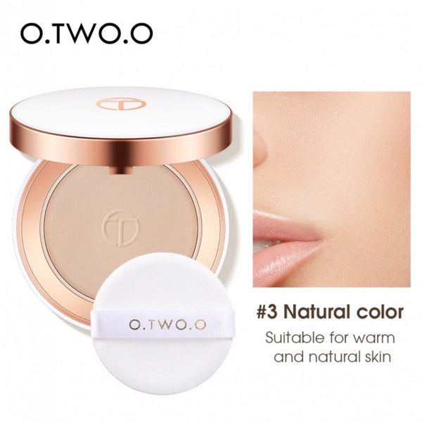 او تو او  بودره مضغوطه natural color03 بودرة وجه لتثبيت المكياج ولمسة نهائية مطفية