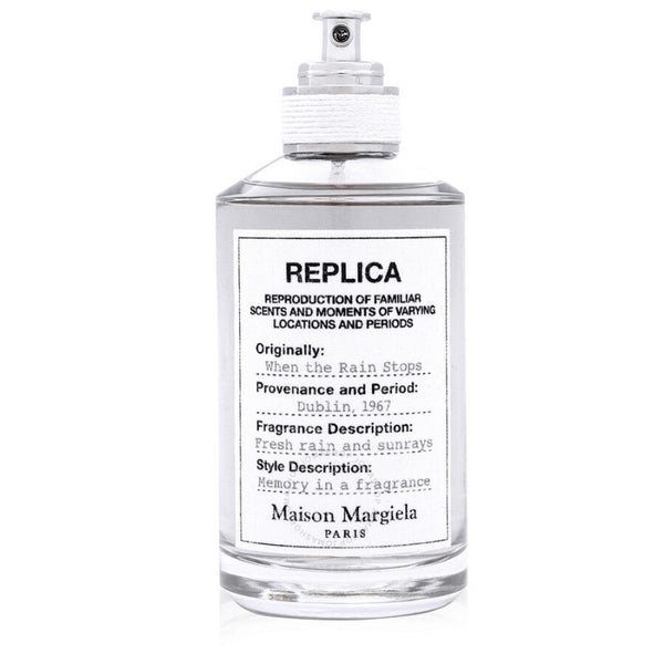زجاجة عطر Maison Margiela Replica When The Rain Stops أو دو تواليت 100 مل بتصميم أنيق مستوحى من الطبيعة بعد المطر