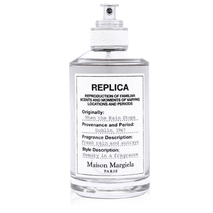 زجاجة عطر Maison Margiela Replica When The Rain Stops أو دو تواليت 100 مل بتصميم أنيق مستوحى من الطبيعة بعد المطر