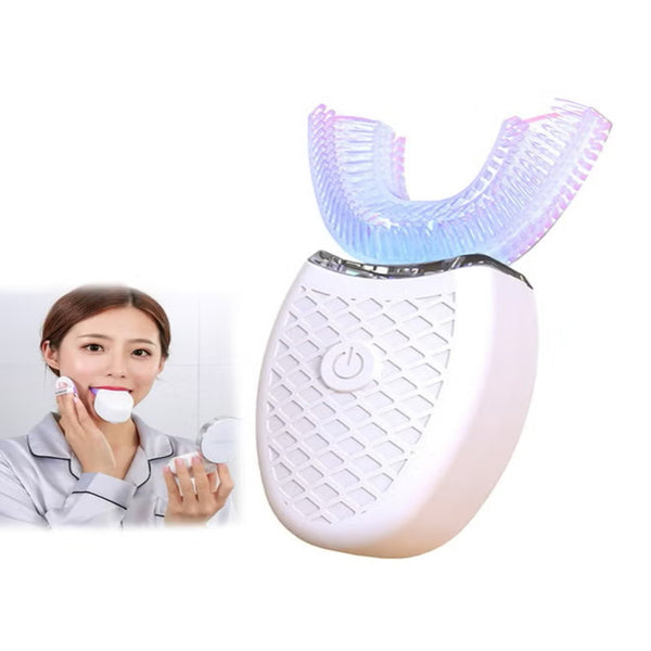 فرشاة أسنان كهربائية أوتوماتيكية على شكل حرف U مقاس 11 سم