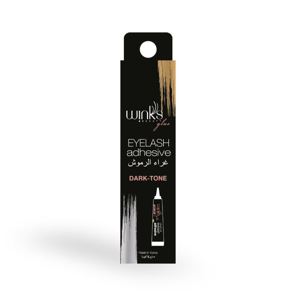 وينكس - صمغ رموش صناعية سهل الاستخدام سريع الجفاف. لون داكن يحتوي على فيتامينات Dark Tone