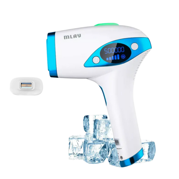 ليزر ملاي T4 ازالة الشعر بخاصية التبريد عدستين ازرق