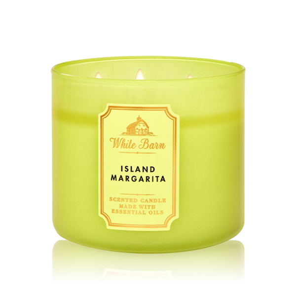 معطر الجو باث اند بودى وركس ايلاند مارغريتا - شمعة معطرة 411جرام برائحة منعشة ومثالية للمنزل والسيارة