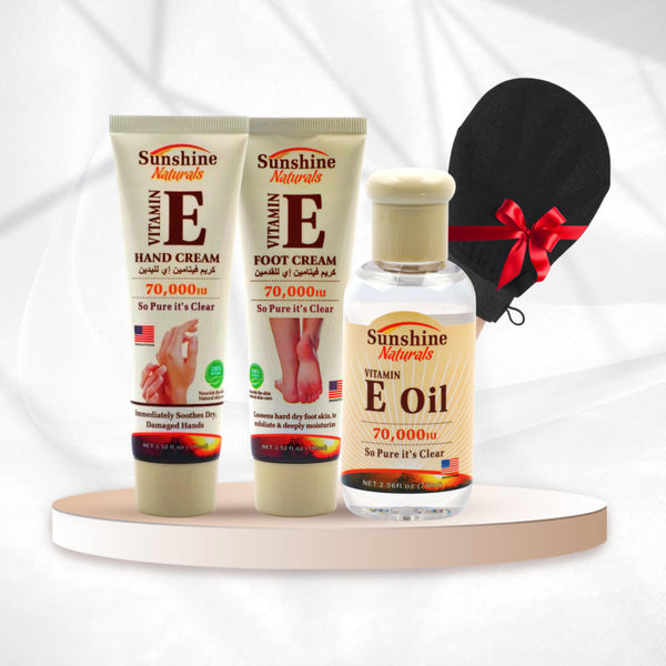 بكج فيتامين E للعناية باليدين والقدمين – ترطيب، تجديد، حماية