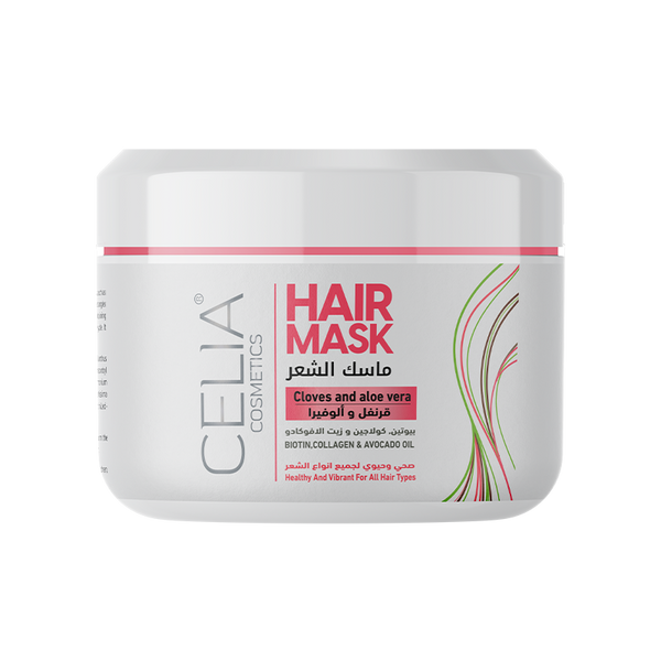 سيليا - ماسك القرنفل والصبار لجميع انواع الشعر 500 جم - ماسك أو قناع للشعر - توب جيت