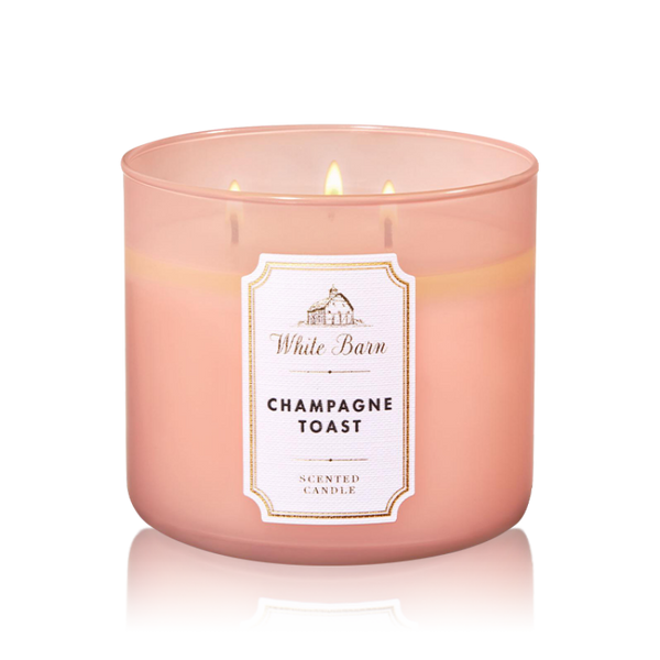 معطر الجو باث اند بودى وركس شامبانيا توست - شمعة معطرة 411جرام برائحة منعشة ومثالية للمنزل والسيارة