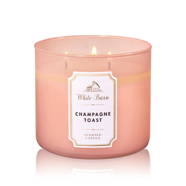 معطر الجو باث اند بودى وركس شامبانيا توست - شمعة معطرة 411جرام برائحة منعشة ومثالية للمنزل والسيارة