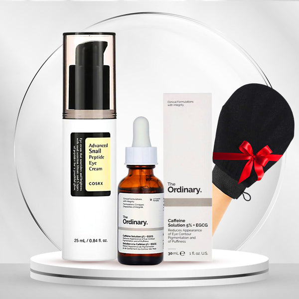 باقة The Ordinary + COSRX: أقوى تركيبة لعلاج الهالات والتجاعيد