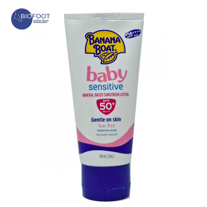 بنانا بوت  واقي شمس SPF+50 لوشن للاطفال 90 مل واقي شمس فعال لحماية البشرة من الأشعة فوق البنفسجية