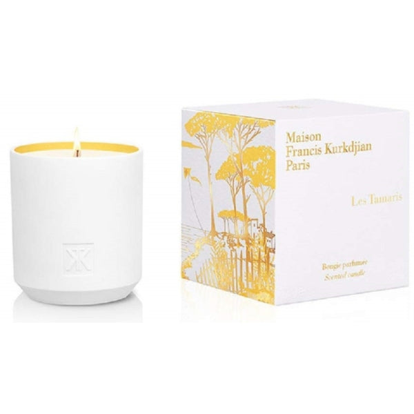 معطر الجو ميزون فرانسيس كوركدجيان باريس ليس تماريس - شمعة معطرة 280جرام برائحة منعشة ومثالية للمنزل والسيارة