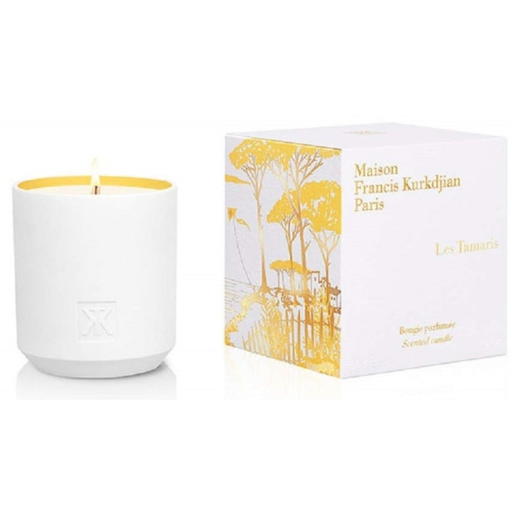 معطر الجو ميزون فرانسيس كوركدجيان باريس ليس تماريس - شمعة معطرة 280جرام برائحة منعشة ومثالية للمنزل والسيارة