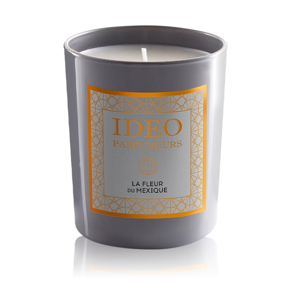 معطر الجو ايديو بارفيوميرز لا فلور دو ميكسيك - شمعة معطرة 180جرام برائحة منعشة ومثالية للمنزل والسيارة