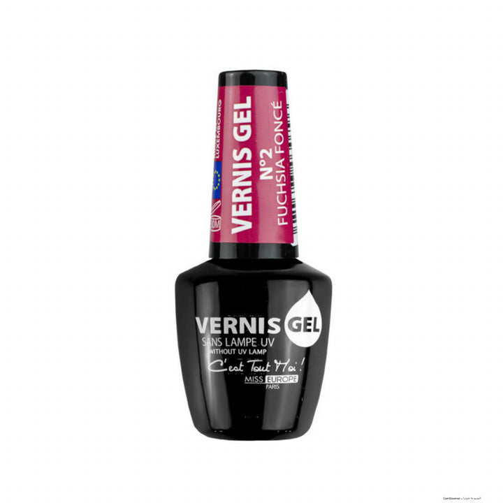 ميس يوروب باريس - طلاء اظافر جل فوشي GEL N2 - طلاء أظافر جل - متوفر لدى توب جيت