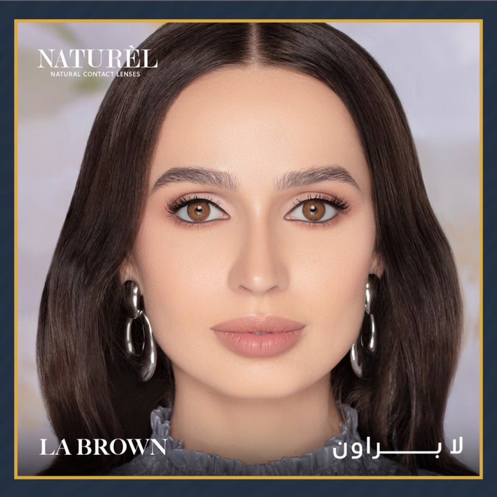 صورة عدسات ناتشورال الشهرية لا براون - La Brown - عدسات ناتشورال بلون براون