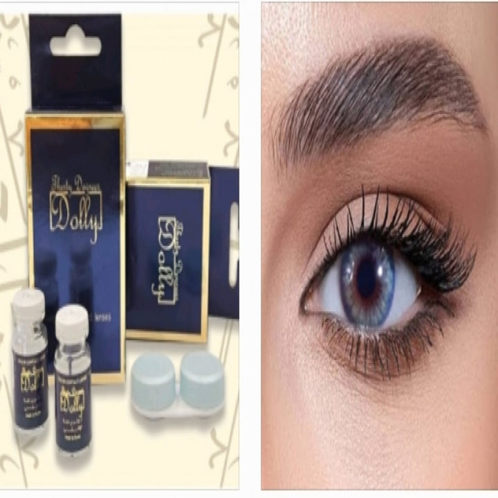 صورة عرض عند شراء( 2 )  تحصل على ( 1 مجانا )عدسات دوللي  W / 020 - عدسات لنس مي بلون 020