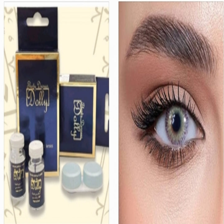 صورة عند شراء( 2 )  تحصل على ( 1 مجانا )عدسات دوللي P / 014 - عدسات لنس مي بلون 014