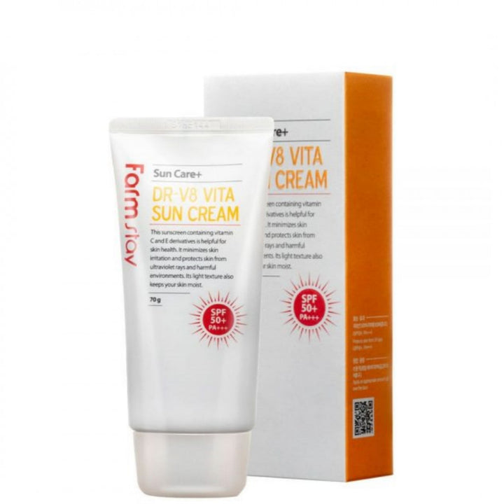 فارم ستاي كريم واقي شمس بالفيتامين 70مل +SPF50 واقي شمس فعال لحماية البشرة من الأشعة فوق البنفسجية