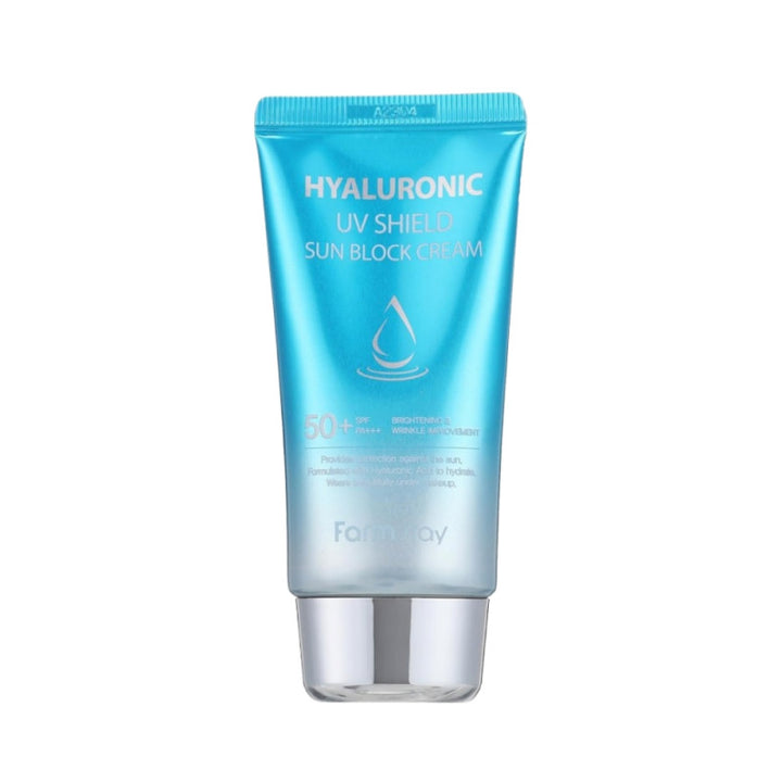 فارم ستاي كريم واقي شمس بحمض الهايلورونيك 70جم +SPF50 واقي شمس فعال لحماية البشرة من الأشعة فوق البنفسجية