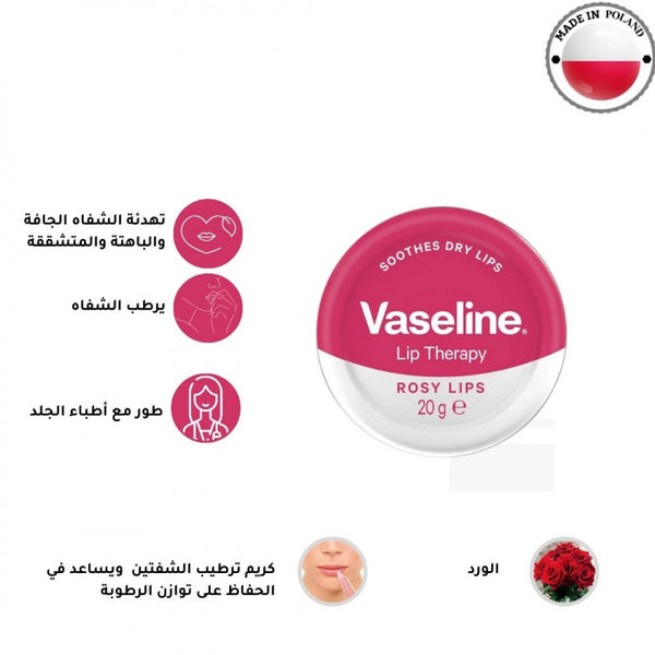 فازلين - مرطب ومورد الشفاه  -20جم - مرطب شفاه - توب جيت