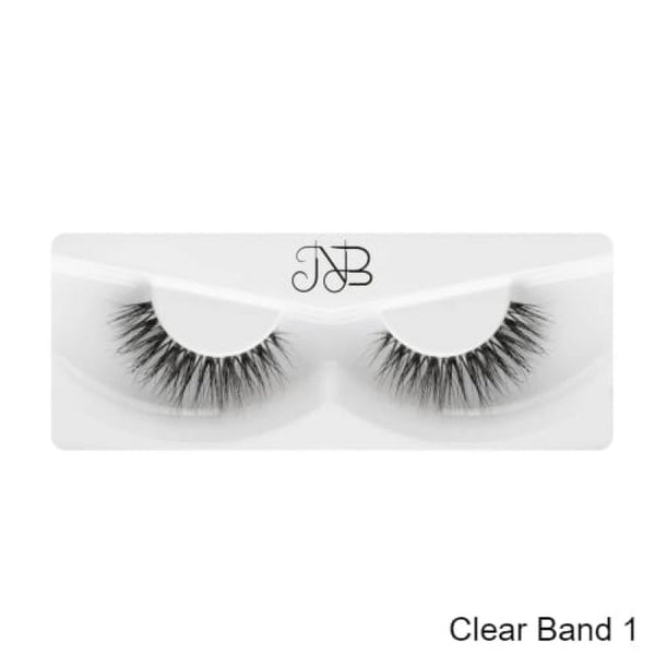 رموش نورا بو عوض - رموش ثري دي Clear Band 1 | طبيعية، خفيفة، أو كثيفة حسب الموديل - توب جيت