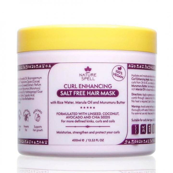 ناتشور سبيل - قناع الشعر الخالي من الملح بماء الأرز، زيت المارولا - 400 مل - زيت للشعر - توب جيت