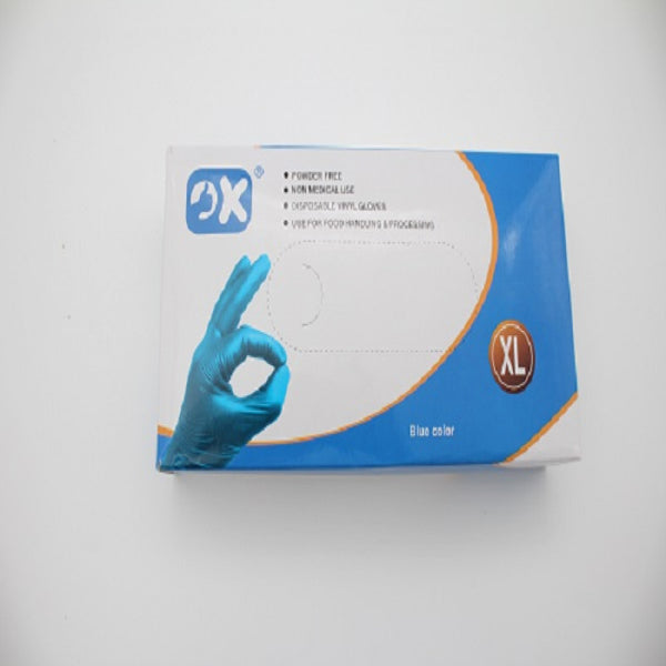 قفازات اوكى ازرق/70حبة مقاس XL منتج عناية بالأيدي يمنح ترطيب وحماية فائقة