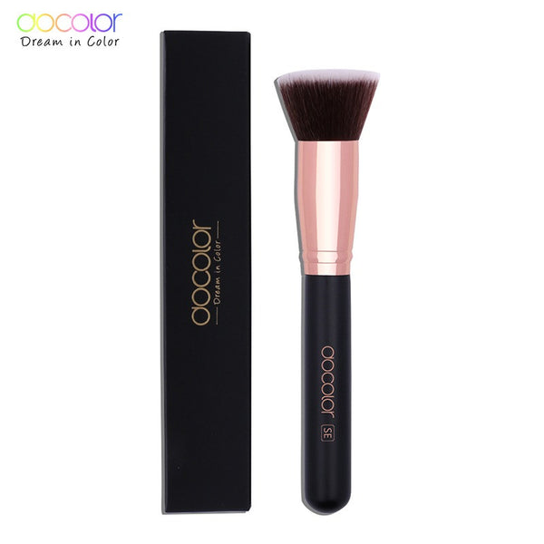 فرشاة مكياج من  Docolor موديل Foundation Brush - فرشاة مكياج دقيقة واحترافية من توب جيت