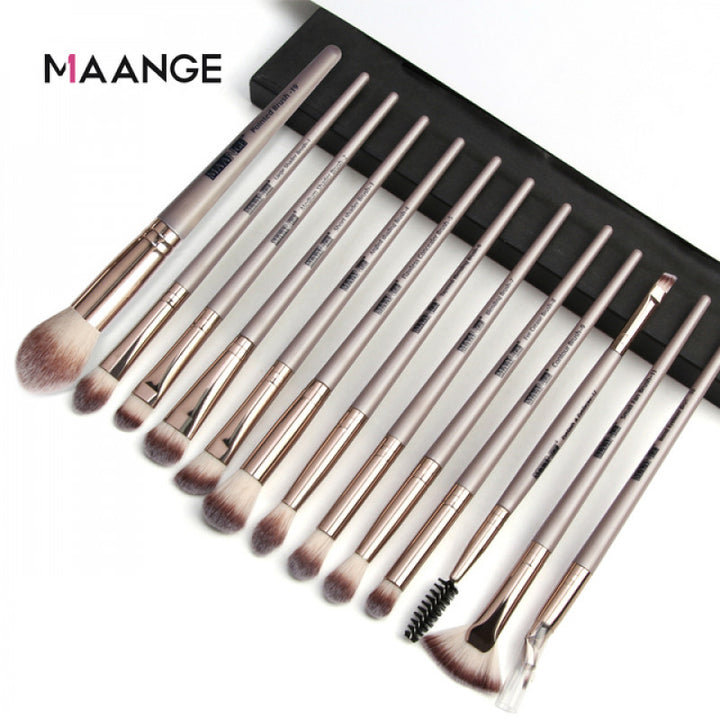 فرش مكياج 13 قطعة من MAANGE - مجموعة فرش مكياج احترافية من توب جيت