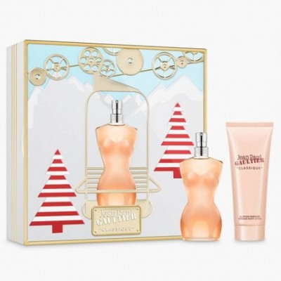 مجموعة - مجموعة عطرية 3 قطع - مجموعة عطر جين بول كلاسيك 100 مل او دي تواليت + لوشن للجسم 75مل - متوفر على توب جيت