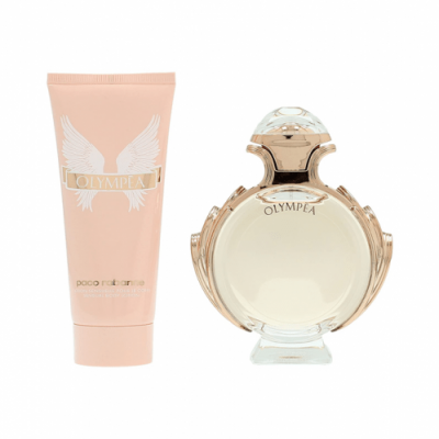 مجموعة عطر اولمبيا من باكو رابان للنساء - او دي بارفيوم 50 مل + لوشن جسم 75 مل