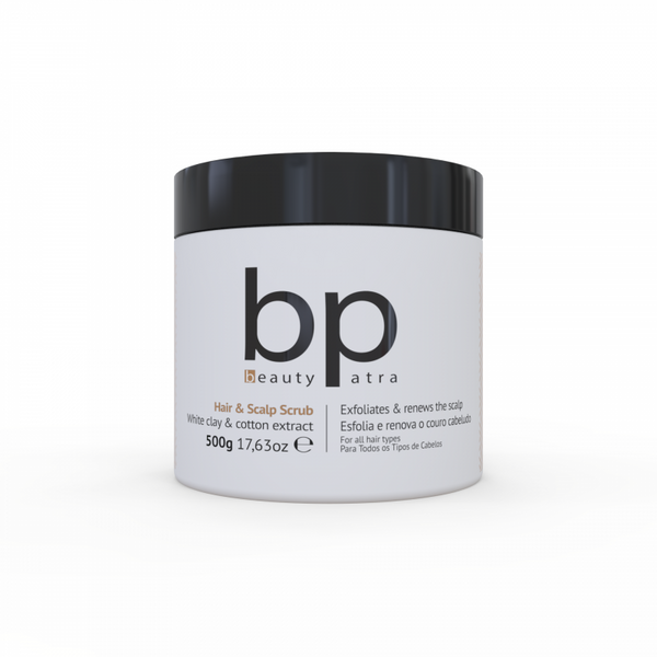 بيوتي باترا - مقشر فروة الرأس بالطين الأبيض وخلاصة القطن  500 مل - منتج للعناية بالشعر - توب جيت