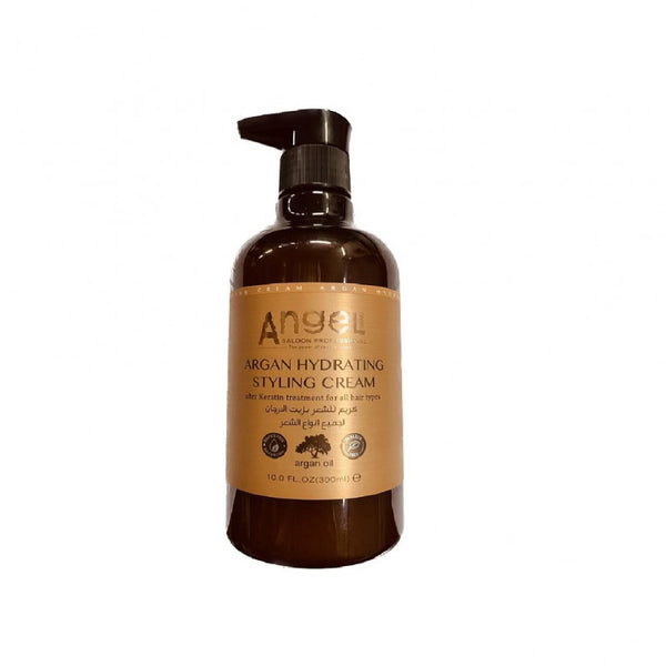 انجل - كريم تصفيف وترطيب بالأرجان لجميع أنواع الشعر - 300 مل - كريم تصفيف الشعر - توب جيت