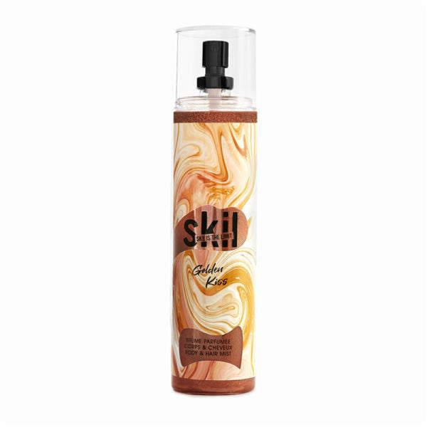 سكيل - معطر شعر وجسم - معطر الجسم و الشعر مع لمعة جولدن كيس 250 مل - متوفر على توب جيت