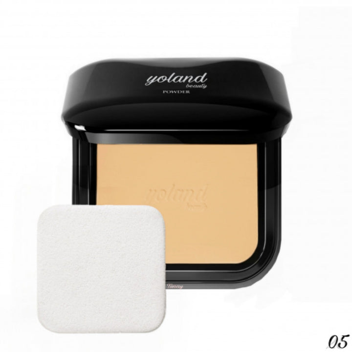 يولاند بيوتي  بودرة كريم أساس مخملية مضغوطة كريم أساس لتغطية مثالية ولمسة نهائية طبيعية
