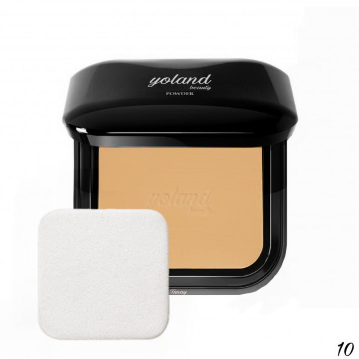 يولاند بيوتي  بودرة كريم أساس مخملية مضغوطة كريم أساس لتغطية مثالية ولمسة نهائية طبيعية