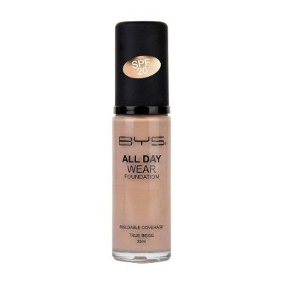 بي واي اس  كريم أساس يدوم طوال اليوم True Beige 04 كريم أساس لتغطية مثالية ولمسة نهائية طبيعية